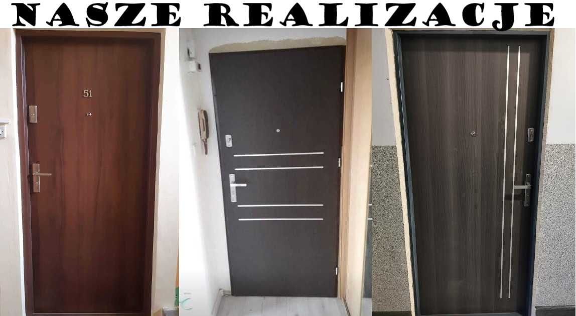 Drzwi z montażem do mieszkania zewnętrzne wejściowe akustyczne BLOKI