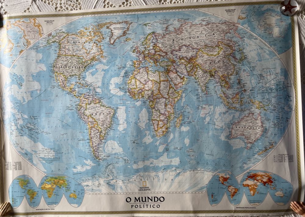 Mapa “O Mundo Político” National Geographic