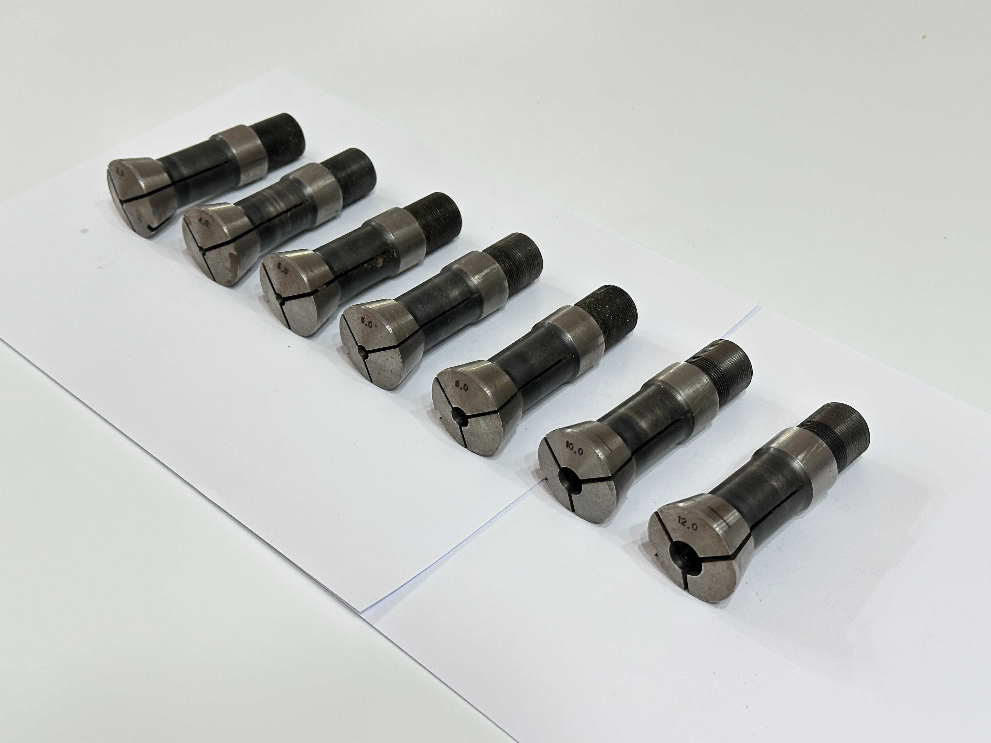 A342. Zestaw tulei zaciskowych 3-12 mm - 7 szt.
