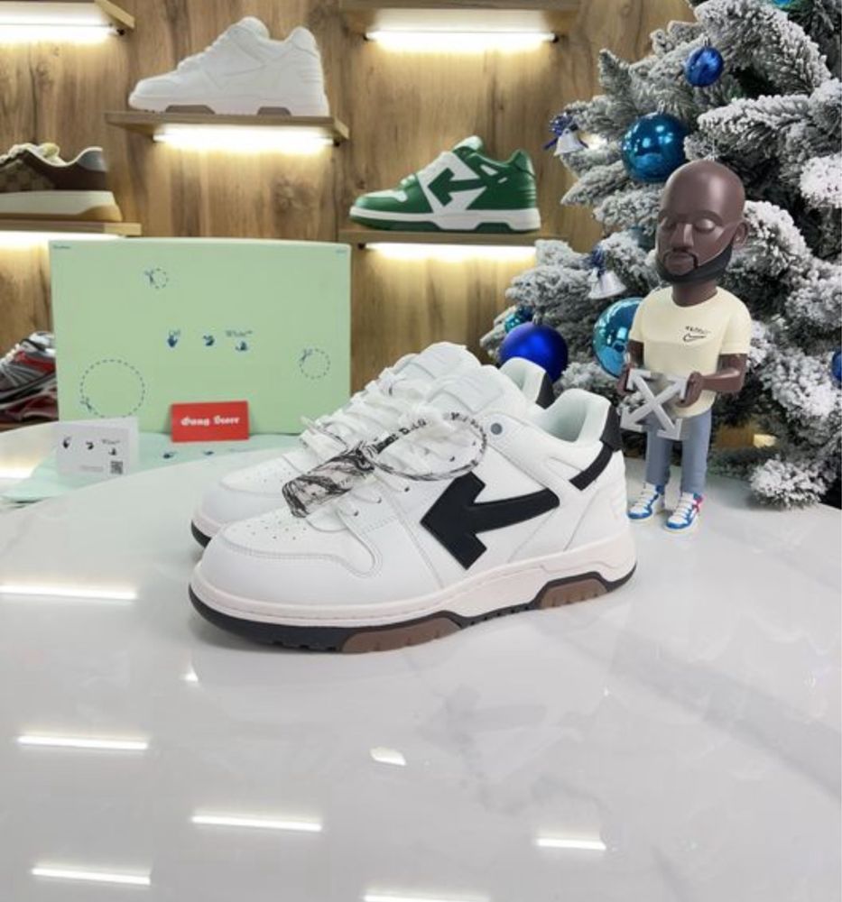 Кросівки Off-White / Out Of Office / оф вайт white/blue