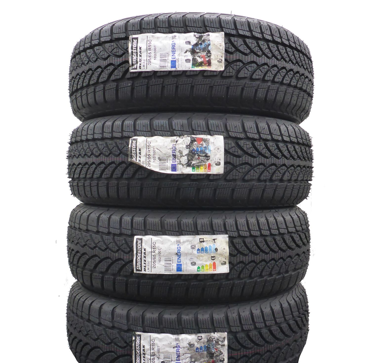 Opony 205/65/15C Bridgestone 205/65R15C 102/100T Zimowe 2021 Jak Nowe