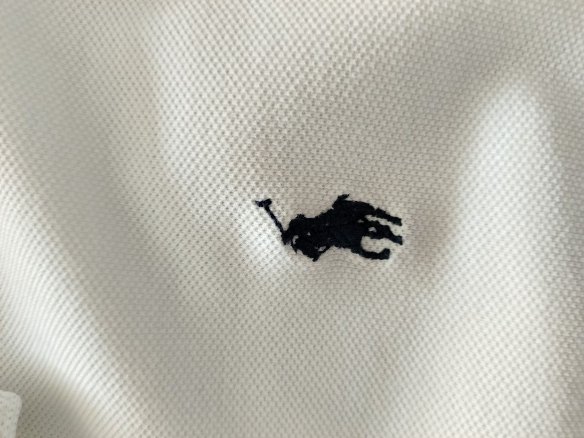 Granatowa bluzka Polo długi rękaw XXL Ralph Lauren longsleeve
