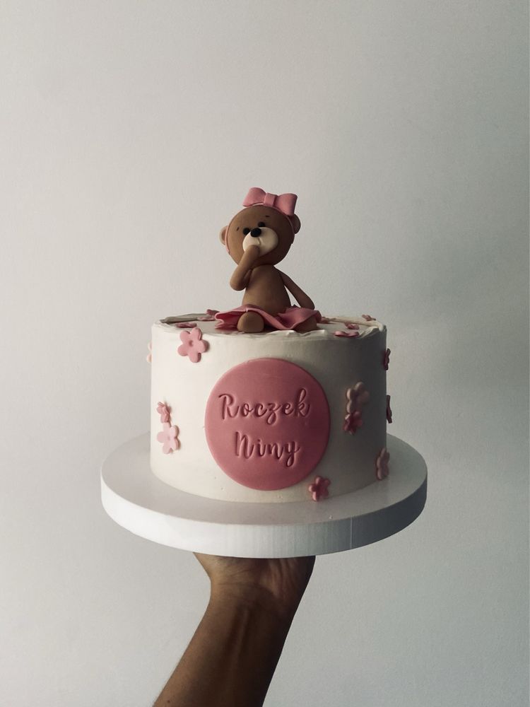 Miś na tort masa cukrowa