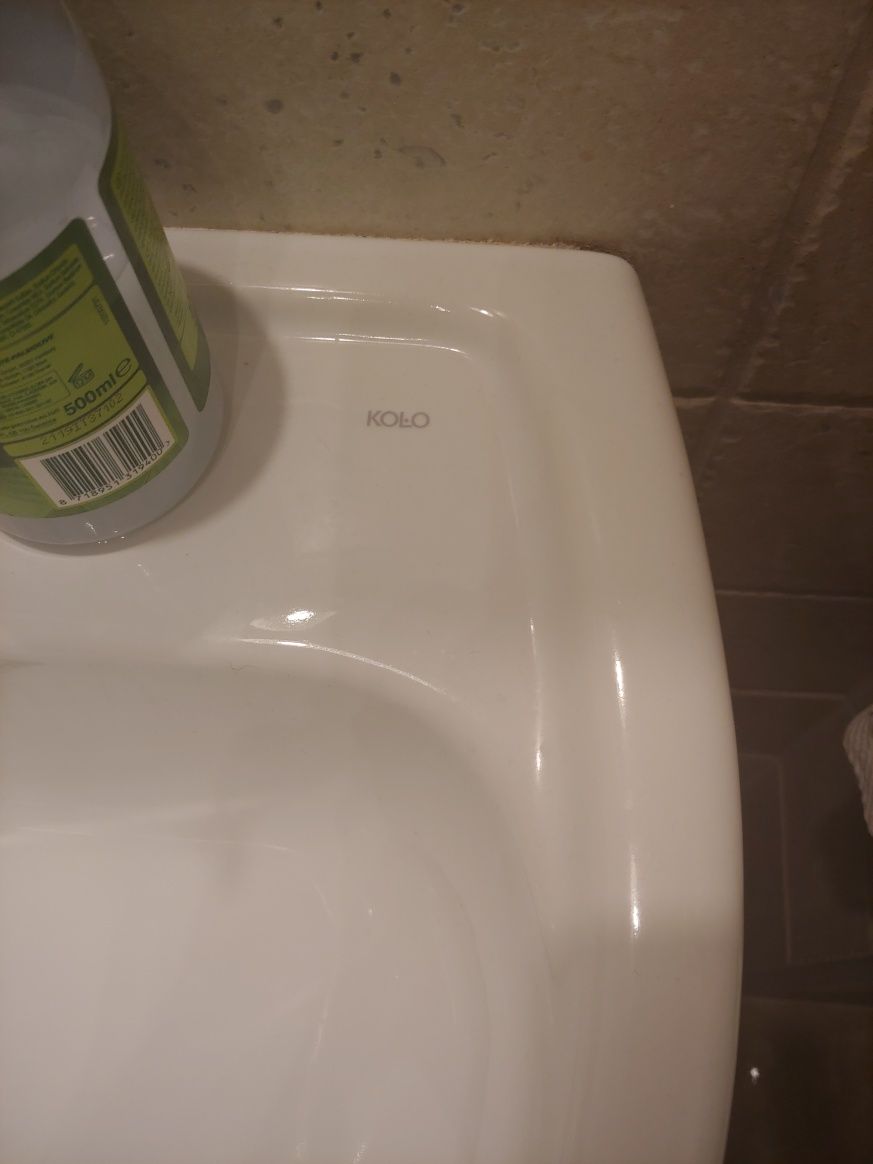 Używana umywalka Koło z półpostumentem 50cm