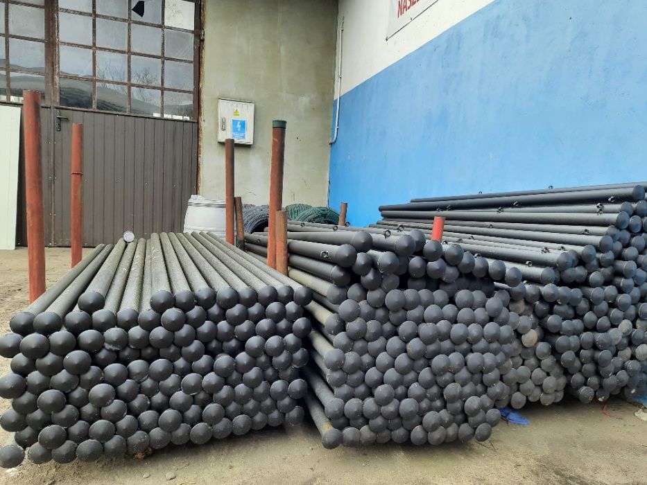 Słupki ogrodzeniowe fi 42 /  h-200 cm