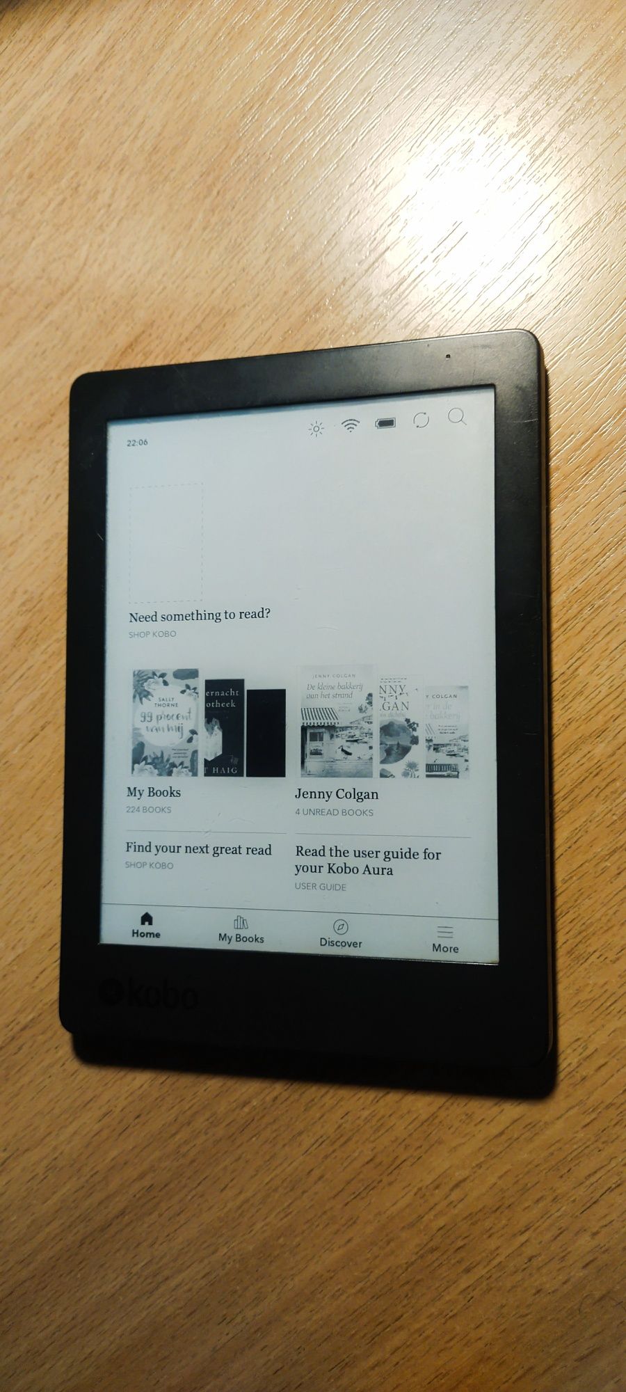 Електронна книга Kobo Aura 2 (N236)Black, e lnk,  підсвіткa, wi fi