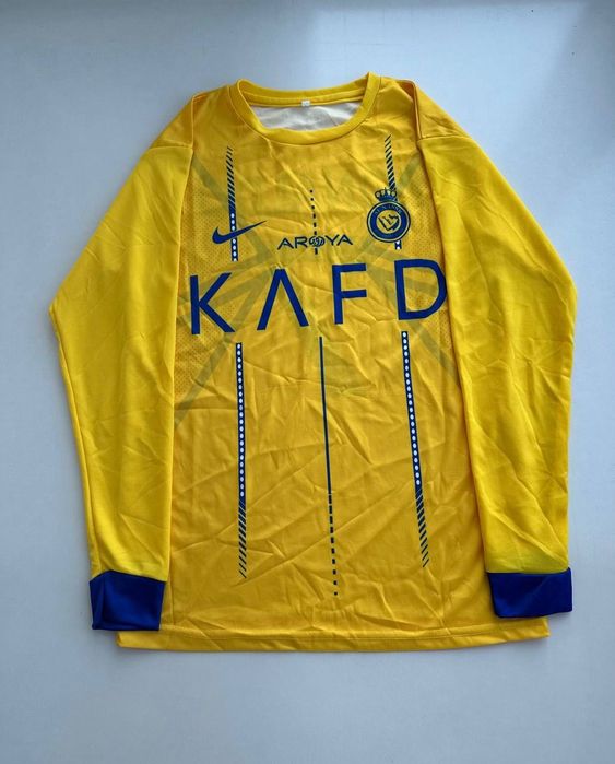 Футбольная футболка Роналдо с длинным рукавом Аль-Наср на подростка