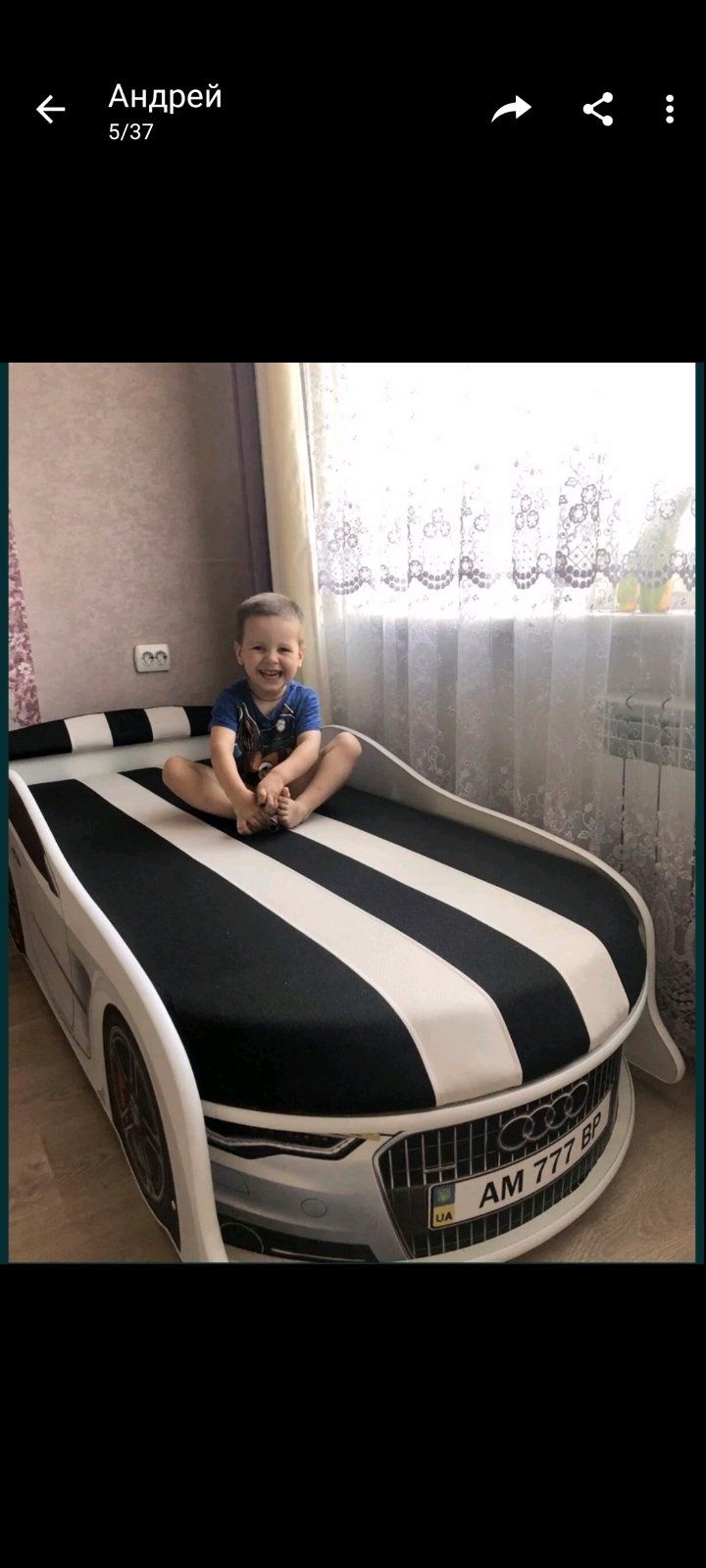 Детская Кровать Машина Ліжко машина Диван машина з матрасом ортопед