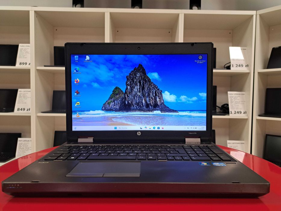 15" Tani Laptop HP ProBook 6570b i3 8GB DVD SSD Win11 VGA Kamera