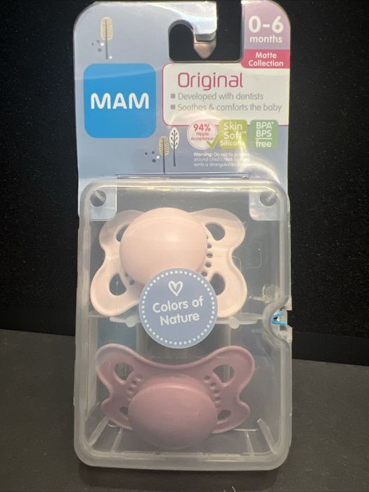 Пустушка BIBS 0-36 m De Lux Silicone - Vanilla nuk Соски пустушки MAM