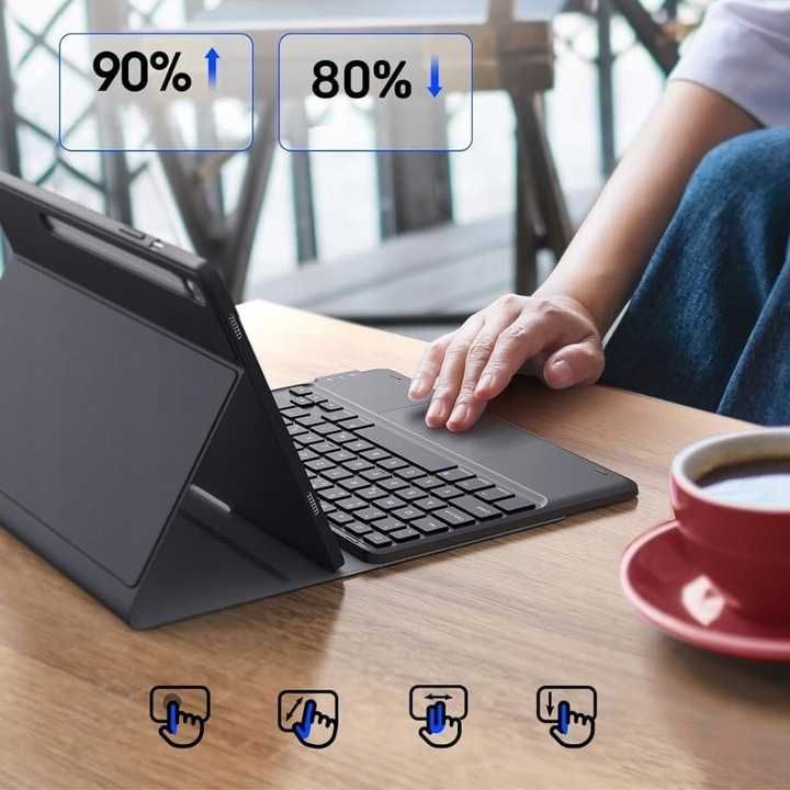 Earto etui Klawiatura Galaxy Tab S9 11’ /S9 FE 10.9’ QWERTZ