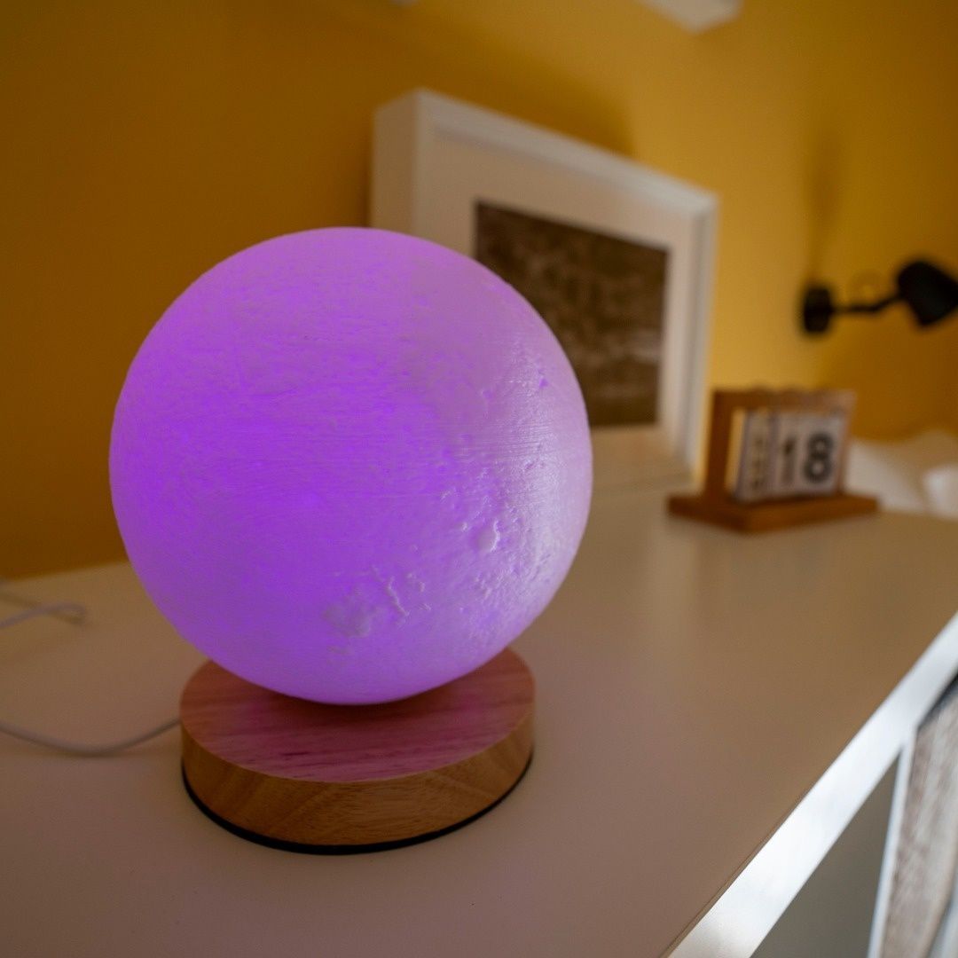 Candeeiro lua de mesa de cabeceira