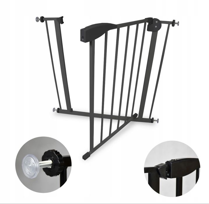 Barierka zabezpieczająca bramka rozporowa na schody drzwi 75-115 cm