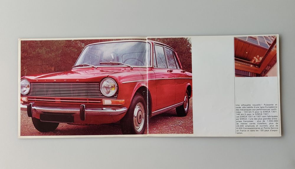 Prospekt motoryzacyjny Simca 1301 i 1501  Francja PRL