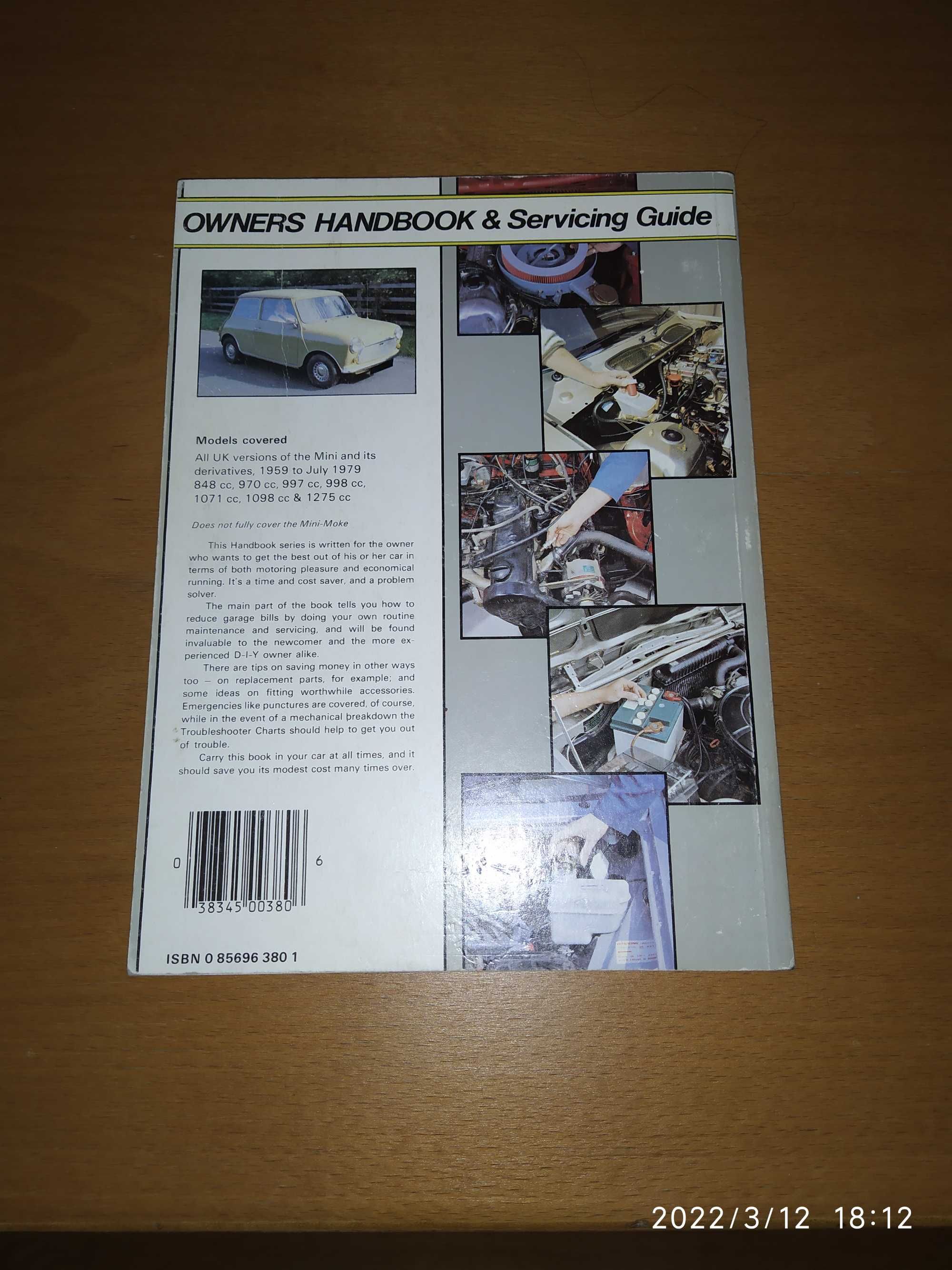## livro Mini owners handbook & servicing guide (haynes) ##