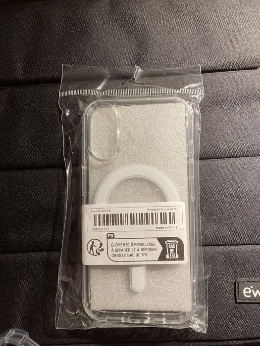 Capa magsafe transparente para iphone 16