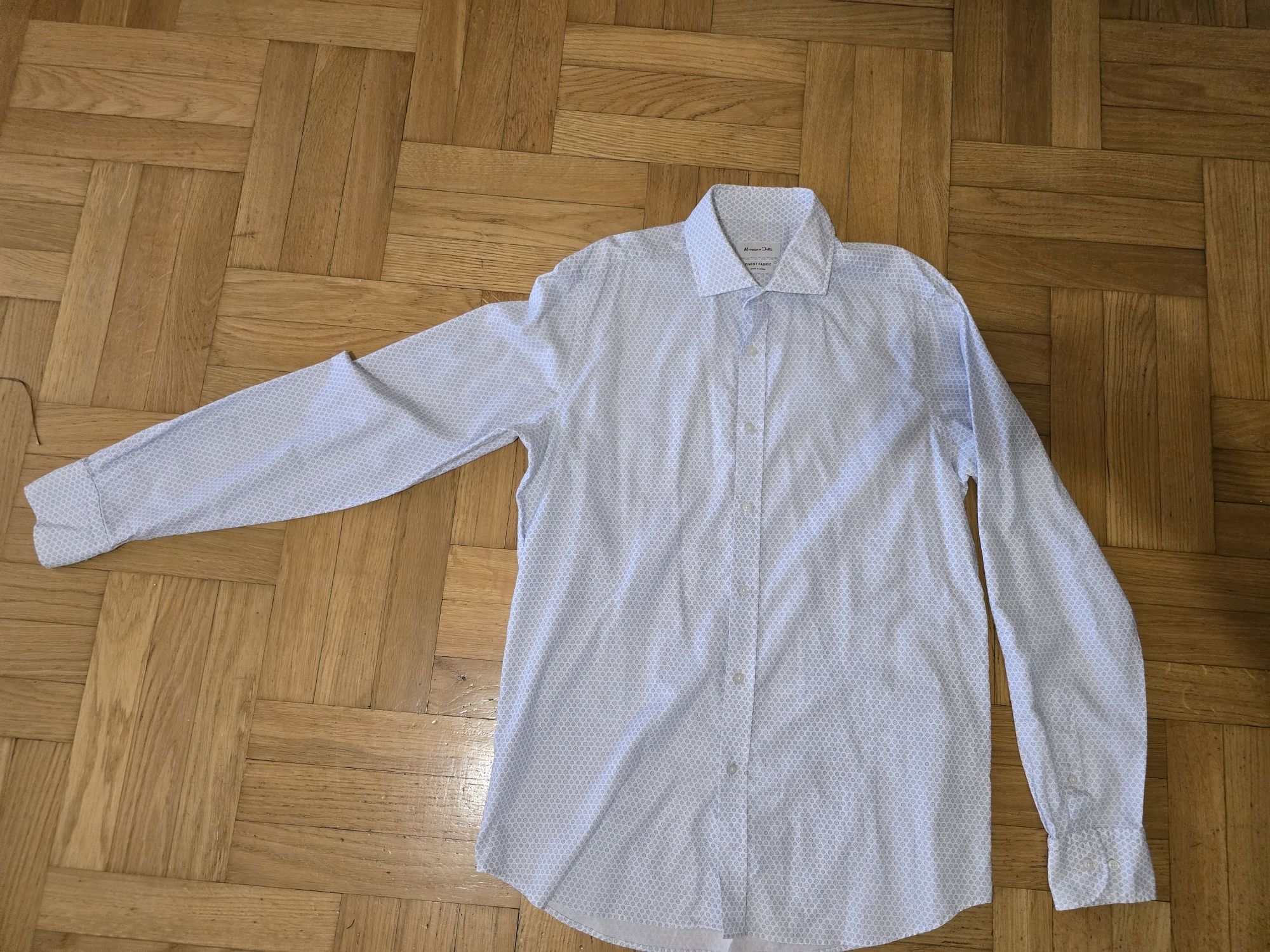 Koszula biznesowa, z motywem, Massimo Dutti, L