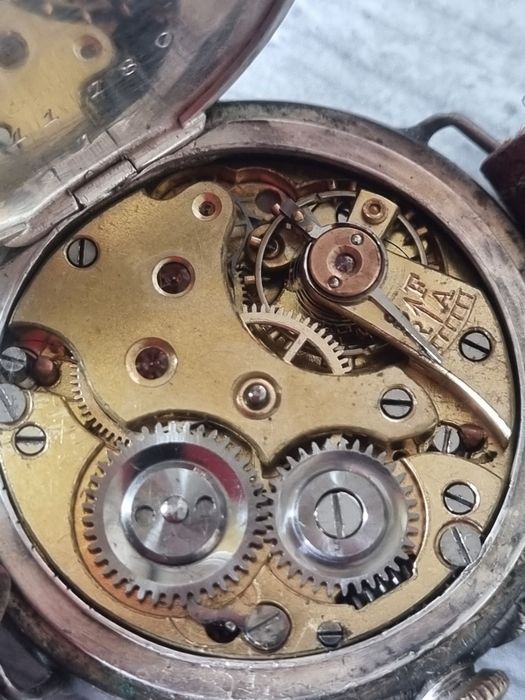 Srebrny zegarek antyk próba 800 D.G