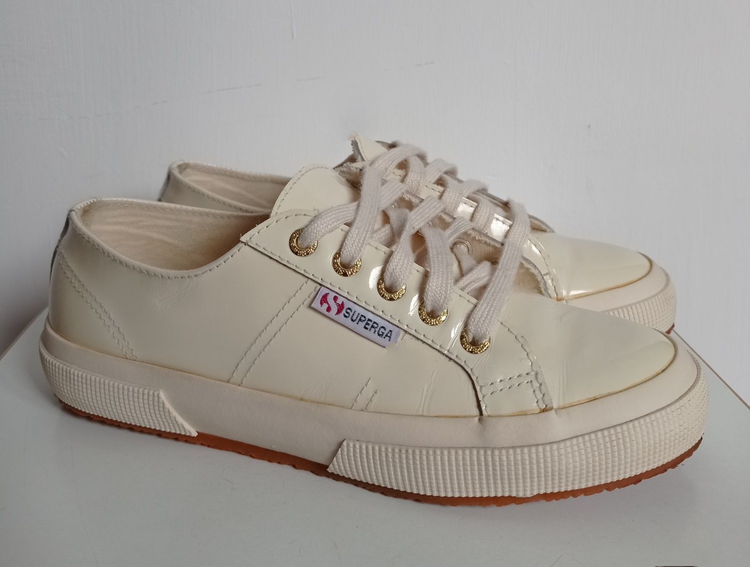 Кроссовки, кеды  SUPERGA, размер 38, кожаные.