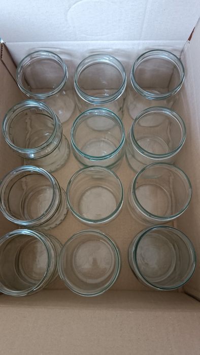 Słoiki szklane 900 ml, 12 sztuk,czyste.