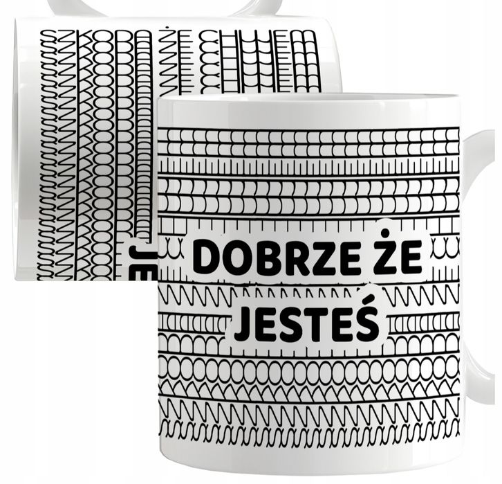 Kubek prezent śmieszny, dobrze że jesteś szkoda że ... Nowy zapakowany