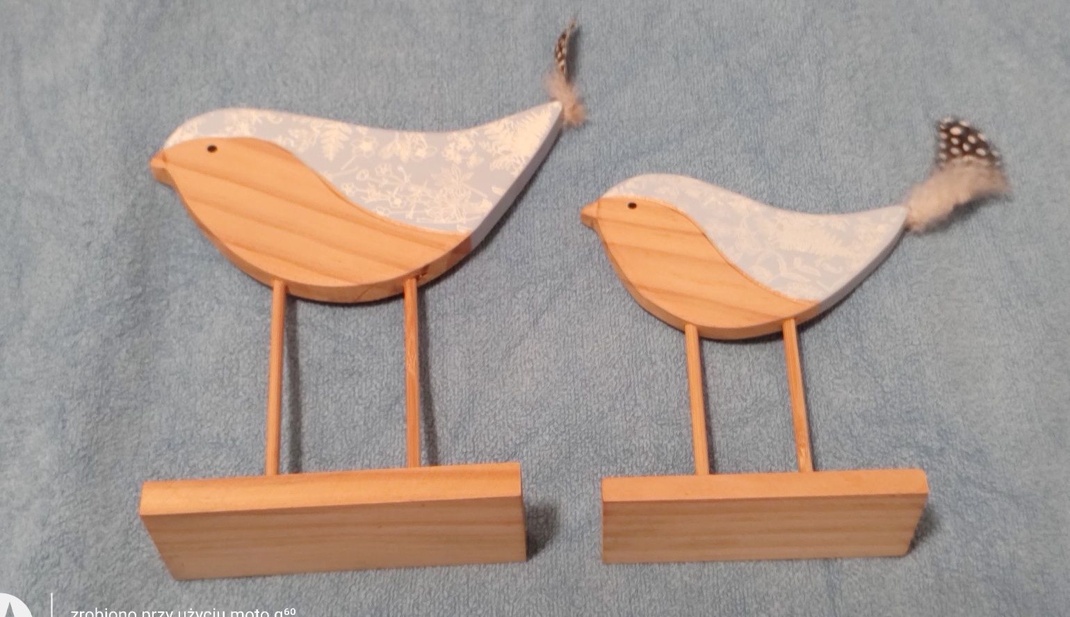 Ptaszki drewniane, dekoracja
