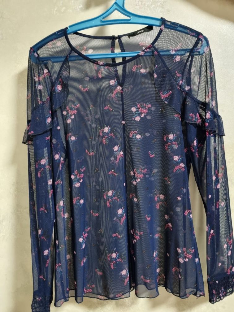 Блуза-сеточка от George Тёмно-синий цвет