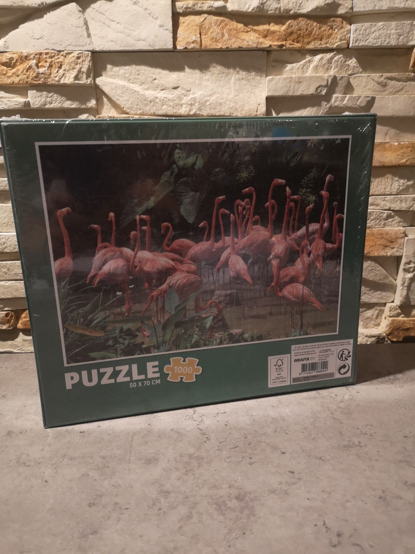 Puzzle flamingi do ułożenia