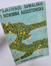 Pojezierze Suwalskie i Równina Augustowska. Stara mapa turystyczna