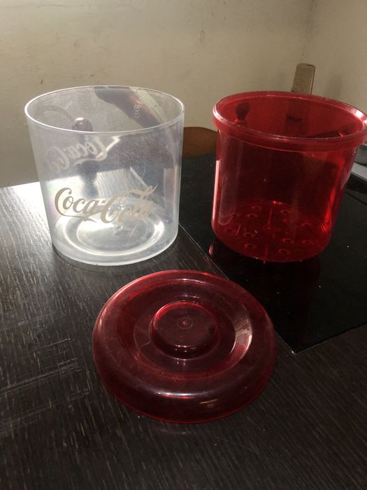 Balde de gelo da coca cola