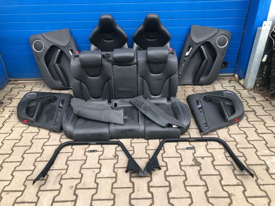 Fotele Elektryczne Pamiec Wnetrze Skora RECARO AUDI A4 S4 B8 Rolety