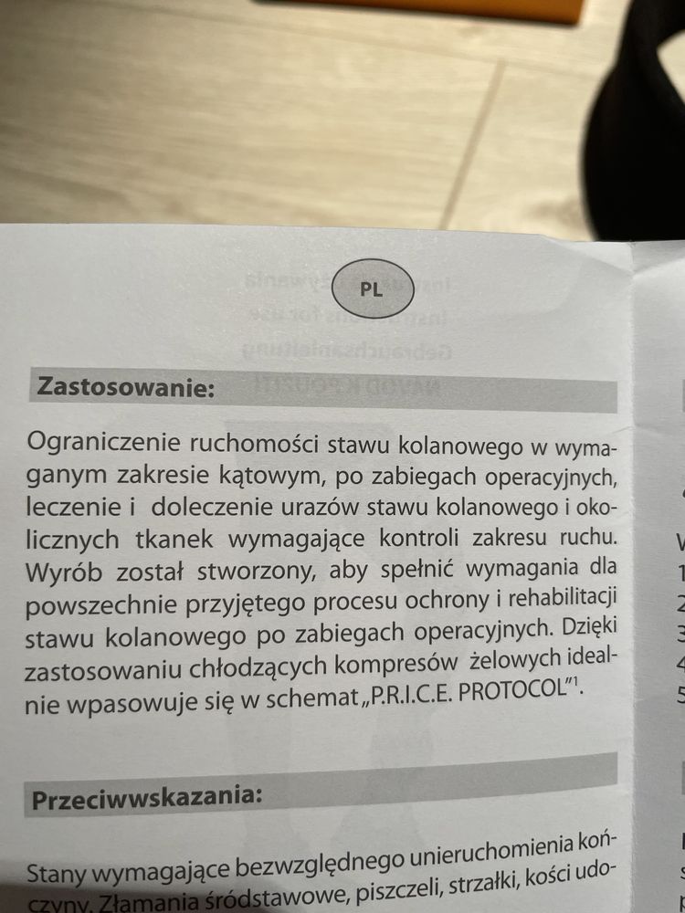 Orteza stawu kolanowego