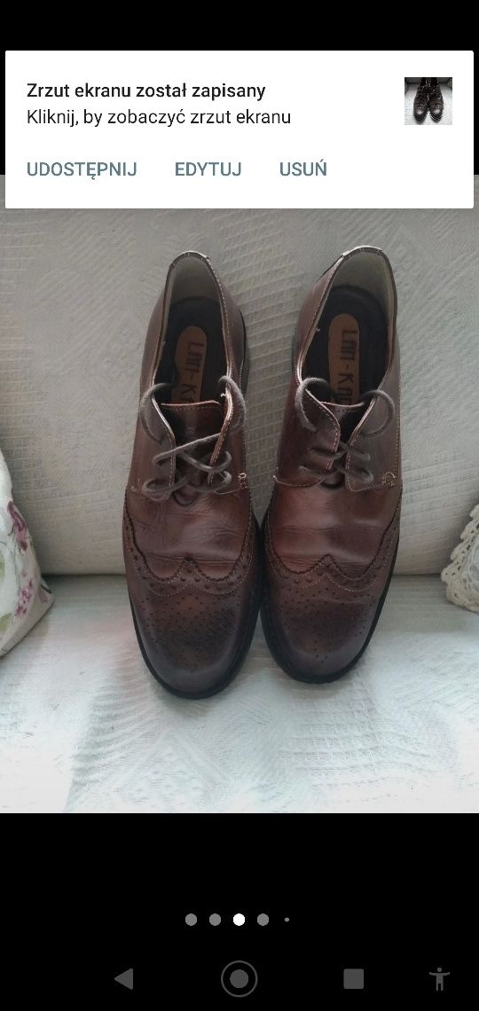 Buty skórzane brązowe Lam Kars