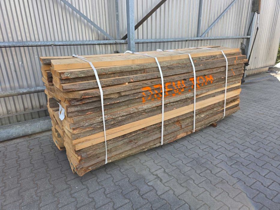 Tarcica dąb czerwony, suchy, nieobrzynany, I klasa 50 mm