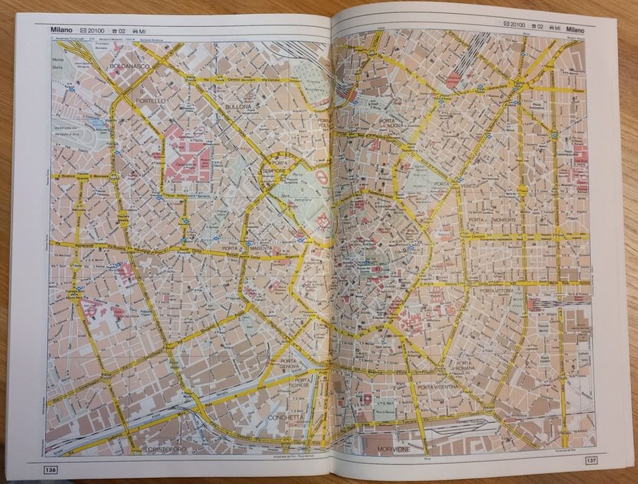 Atlas samochodowy Italia