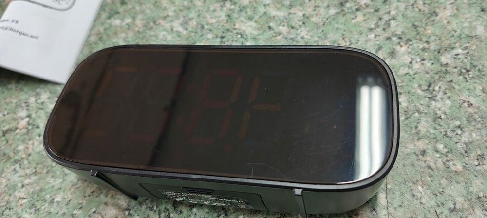 Budzik Zegarek Cyfrowy Termometr Duże Kolorowe Cyfry