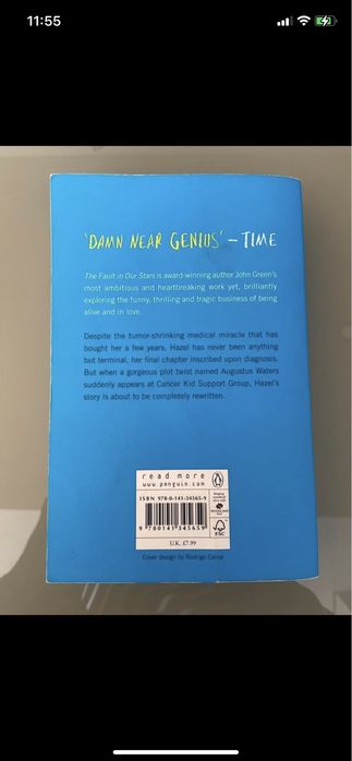 Livro “The Fault In Our Stars” em Inglês