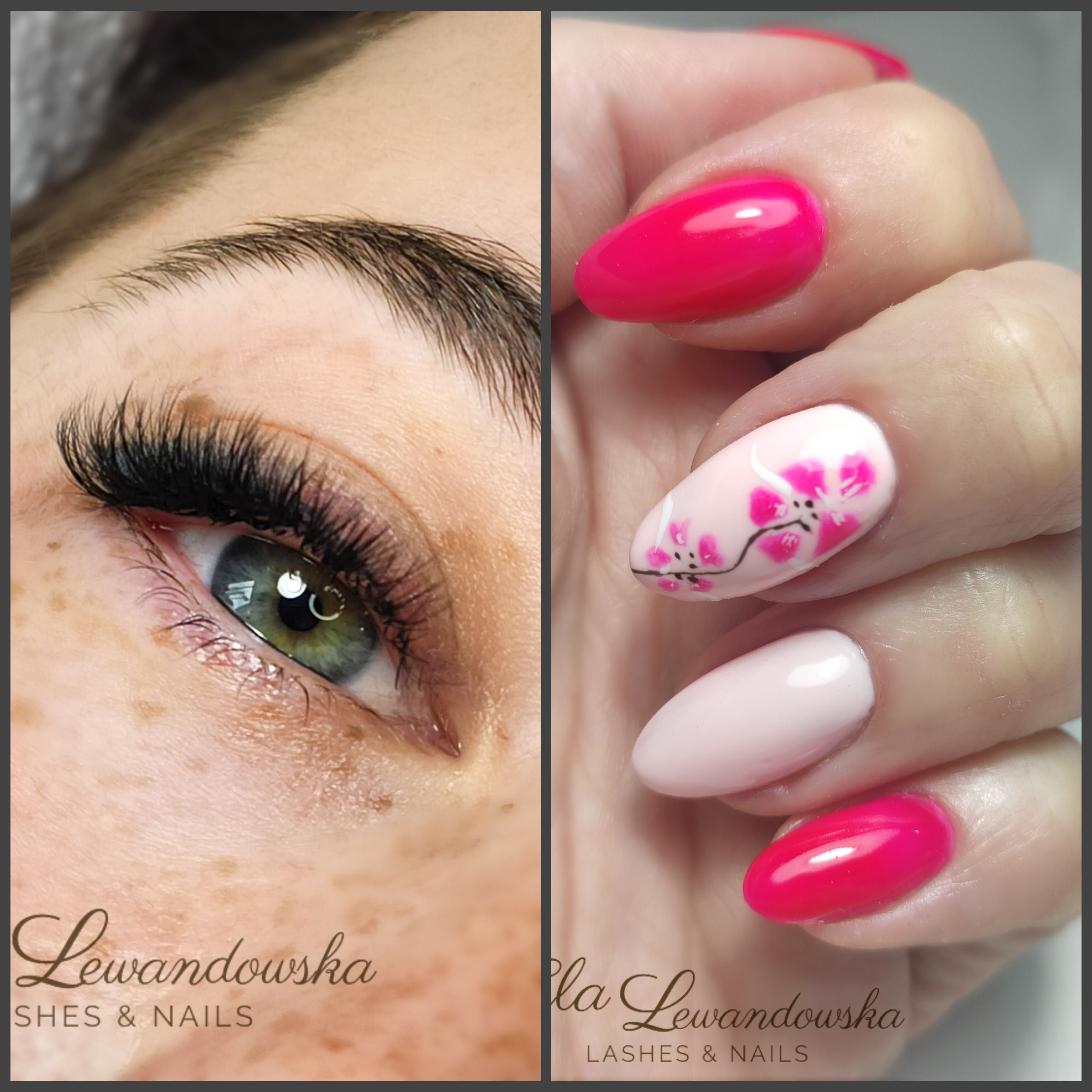 Rzęsy brwi przedłużanie henna  paznokcie manicure pedicure hybryda żel