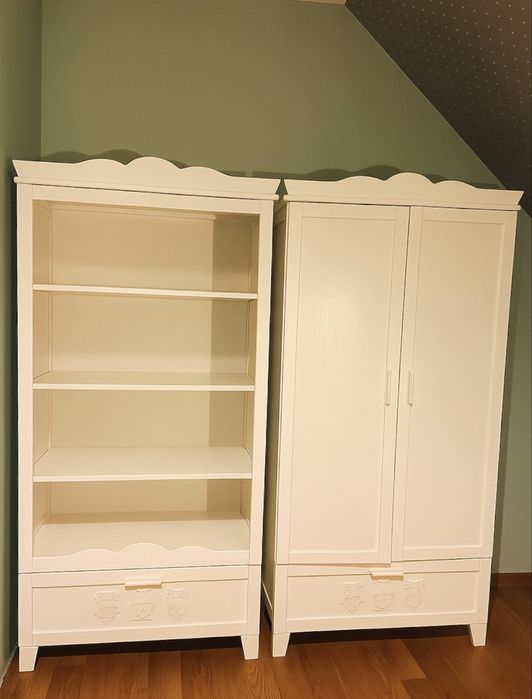 Komplet mebli dziecięcych Klupś kolekcja Marsell. Szafa, komdoda, tega