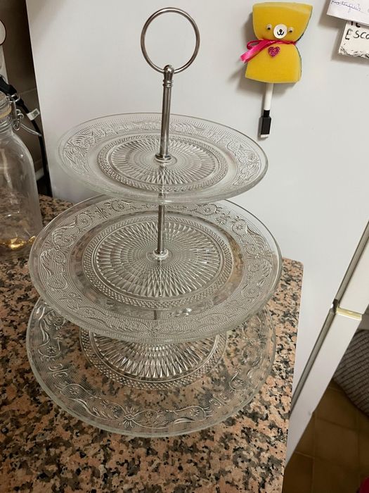 Suporte de vidro para guloseimas