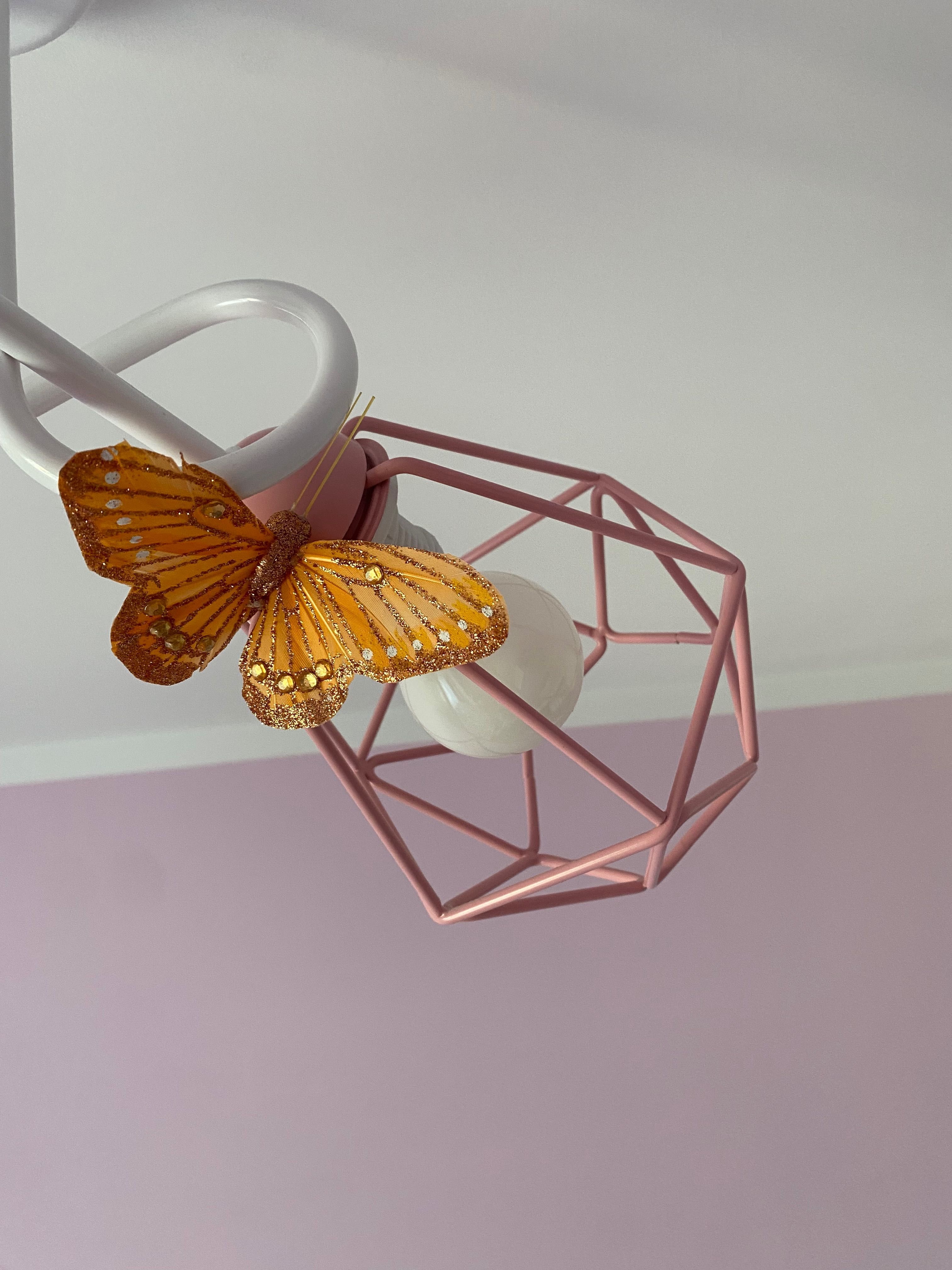 Lampa sufitowa wisząca żyrandol MOTYLEK 3