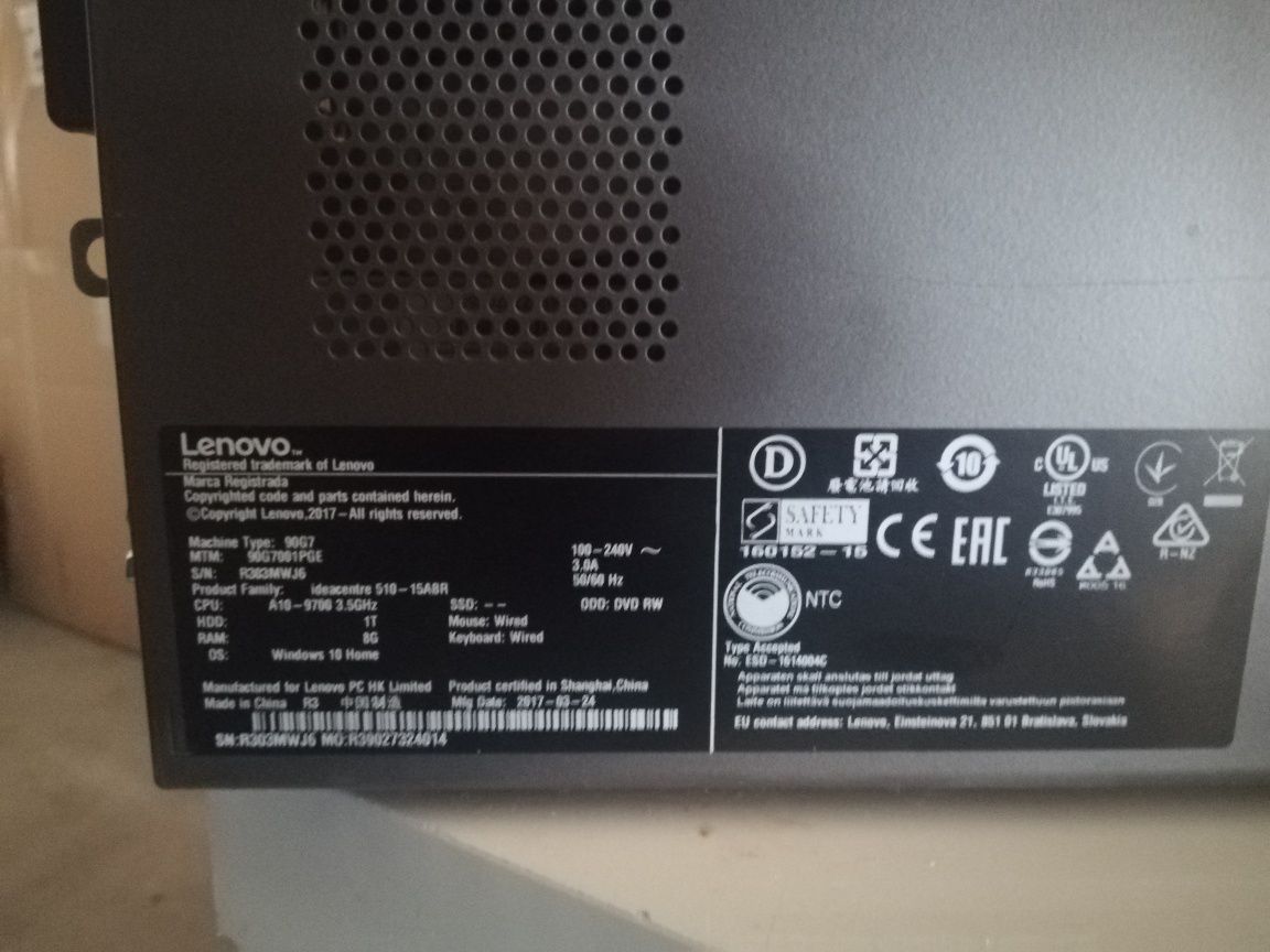 Komputer Lenovo Ram 8G