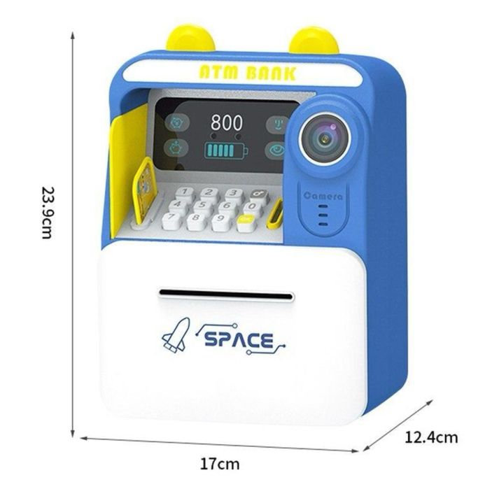 Дитячий сейф скарбничка, мелодії, підсвічування,карта, імітація камери