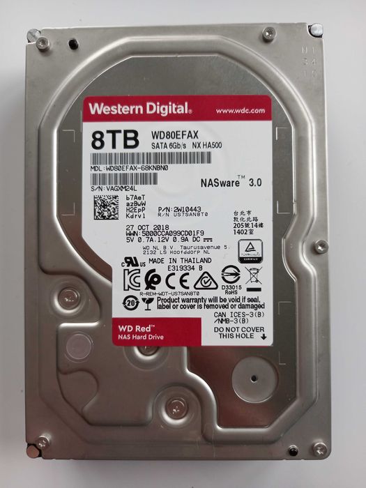 Dysk WD red WD80EFAX 8tb HDD