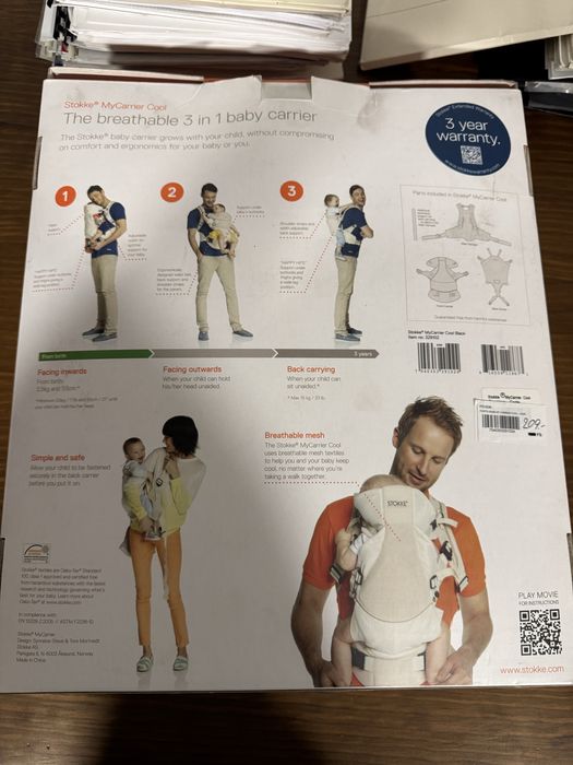 Marsupio Stokke MyCarrier Cool preto