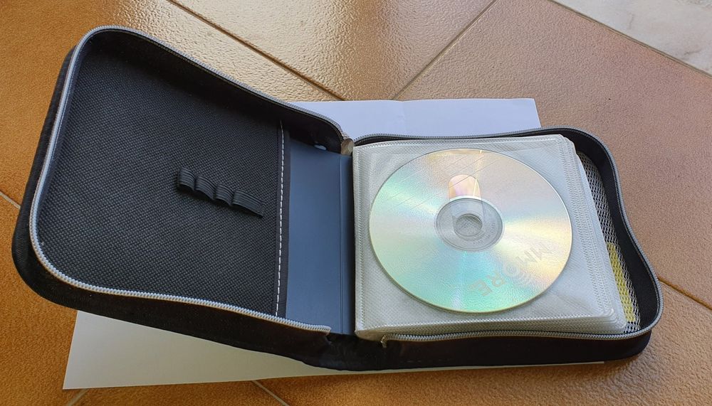 CD, DVD, porta CD's, mala, saco, pasta