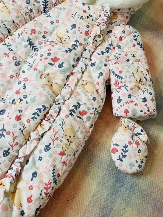 Комбінезон дитячий зимовий George з чоловічками на новон.зріст 50-56см