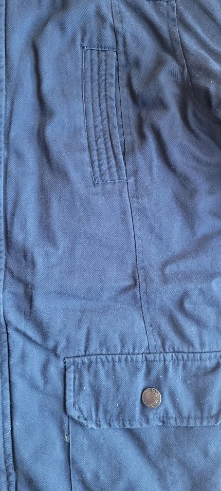 Kurtka chłopięca 146cm 20-11 lat parka jesień/zima granatowa Lidl