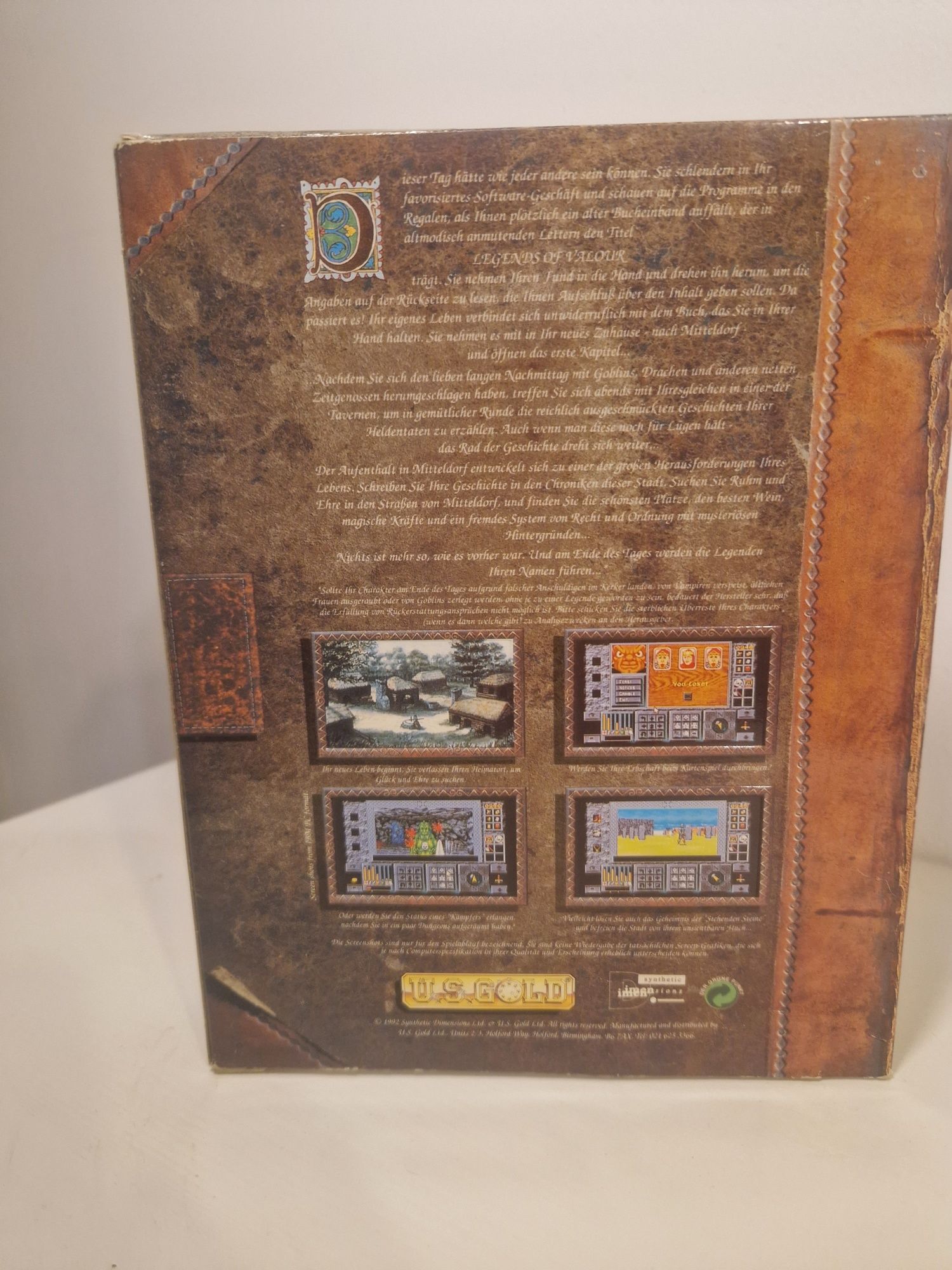 Legends of Valour gra Big Box Amiga A500 A600 A1200 Commodore
