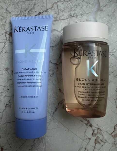 Kérastase Gloss Absolu szampon 80ml i Blond Absolu odżywka 75ml